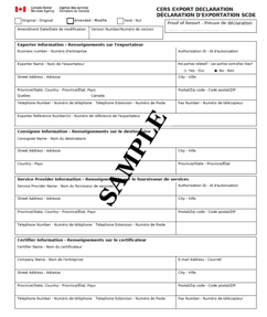 CERS sample form