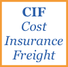 CIF cost insurance freight vector