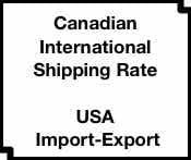 Canada USA shipping rate request