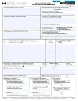 Canadian Commercial Invoice (CCI)