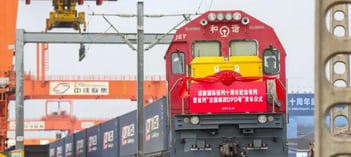 Chinese rail road freight engine