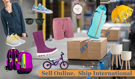 e-commerce items on conveyer belt