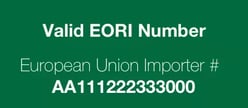 EORI Europe NUMBER GRAPHIC