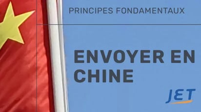 drapeau Chine avec les mots 