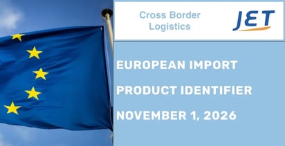 European flag with headline: European product identifier ecommerce