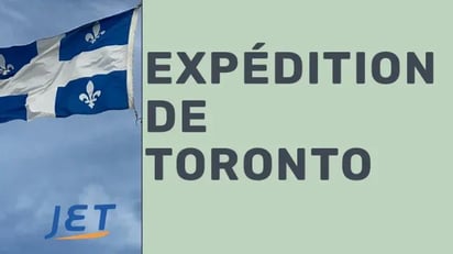 le drapeau Quebec avec le titre 
