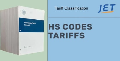 Image of harmonized schedule book with headling 