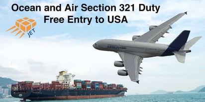Duty Free USA Section 321 Entry parcel Import