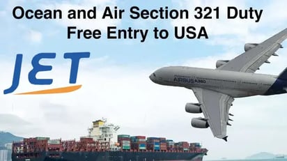 Duty Free USA Section 321 Entry parcel Import