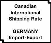 SHIPPING RATE GERMANY CANADA