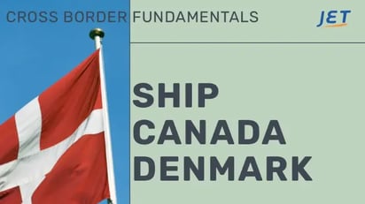 Danish flag and headline 