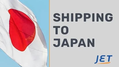Japan flag graphic with the words 