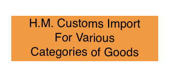 UK customs import certain goods graphic
