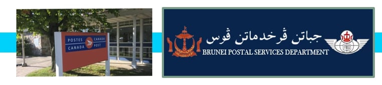canada post Brunei gaphic