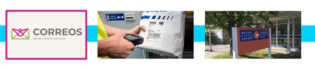 canada post from Mexico gaphic