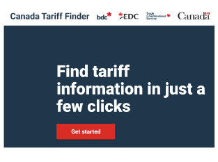 canada tariff finder