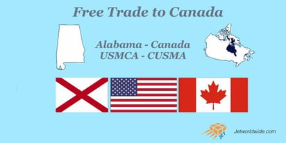 Best Shipping To Canada from Alabama
