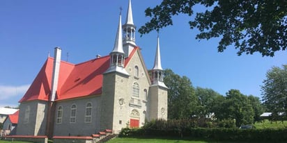 church in Canadian county side