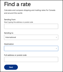 cost calculator for postal rate