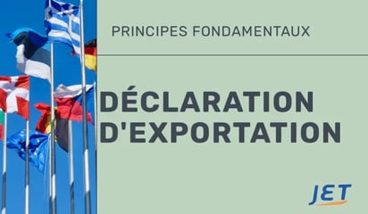déclaration d'exportation graphic avec les drapeau international
