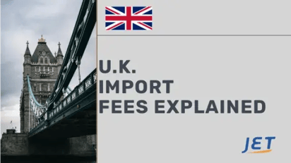 London bridge, British Flag, Jetship logo and headline 