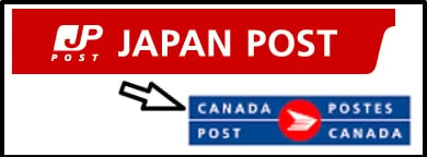 japan post to Canada graphic