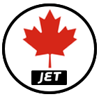 Canadian maple leaf with "Jet" 