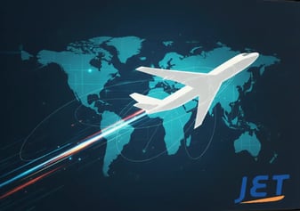Jet Worldwide logistics network graphic