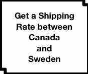 sample shipping costs Sweden Canada