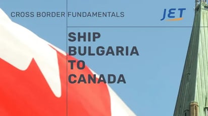 ship Bulgaria to Canada graphic with logo