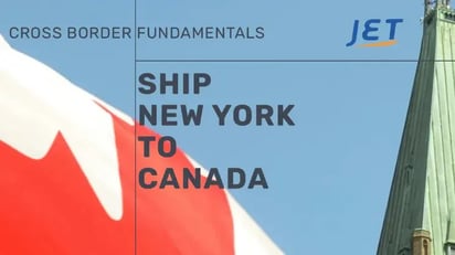 ship New York to Canada graphic