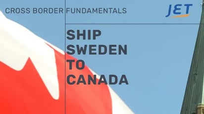 ship Sweden to Canada graphic with Jet Worldwide logo