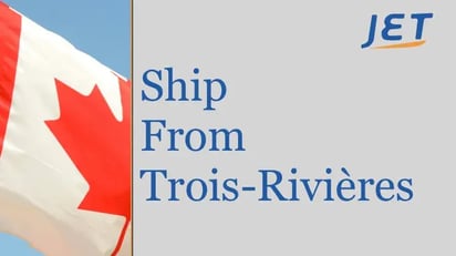 shipping box with Jet logo and headline 