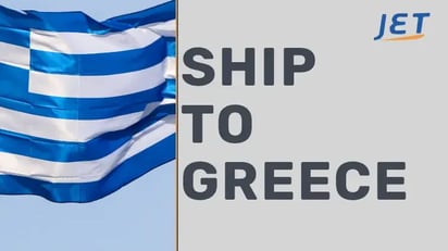 Greek flag with the words 