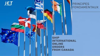 a group of international flags with the headline 