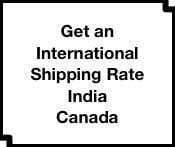 shipping rate Canada India