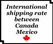 shipping rate graphic Mexico