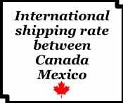 shipping rate graphic Mexico