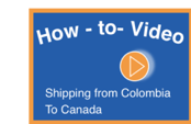 video play button shipping Colombia to Canada