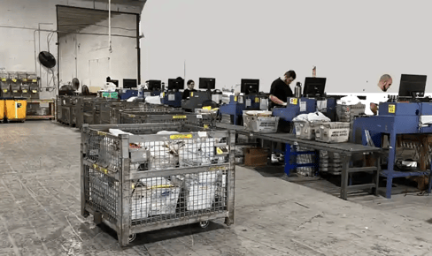 warehouse processing of packages