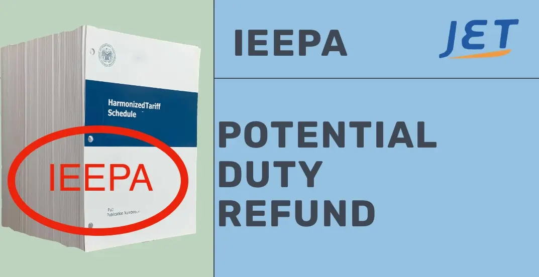 hs tariff book with the acronym IEEPA in red over drawn on the image