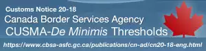 cusma-de-minimis-threshold-import-to-Canada