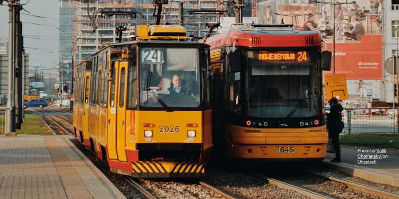 trams in Poland