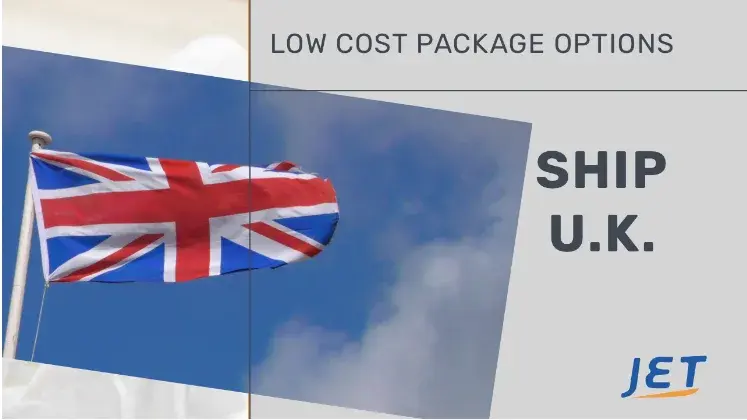 ship UK to Canada low cost parcel Jetship graphic