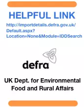 square graphic inviting user to link to UK department of Environmental affairs - DEFRA